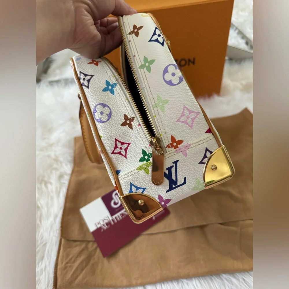 Rare Louis Vuitton Trouville Takashi Murakami Bag. In Excellent Condition 🔥 - Picture 8 of 12